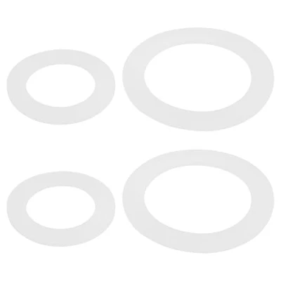 Imagen de YINETTECH 2 Juegos de Juntas Base Válvula Descarga Silicona para Inodoro Compatible con Grohe Adagio 43808000 43544000 Pistón (66 X 46,5 Mm 47 30 Mm)