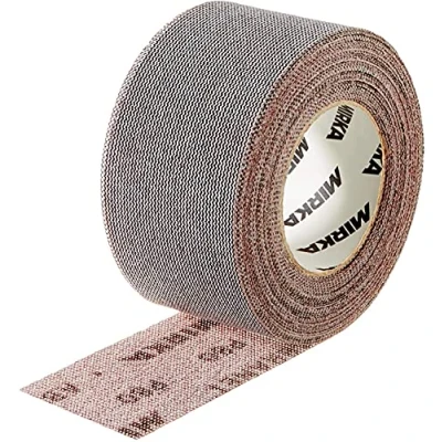 Imagen de Mirka Abranet rollo de lijado neto 75 mm x 10 m Velcro / grano P180 1 para lijar madera, masilla, barniz, plástico 545BI001183R