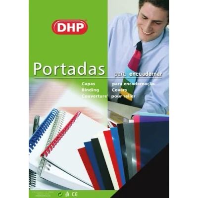 Imagen de Pack de 100 Portadas para Encuadernar PVC, Opaca, Formato A4, 0,18 mm Grosor, Negro
