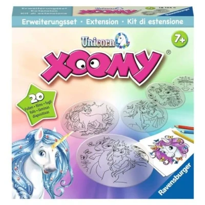 Imagen de Ravensburger Xoomy Unicorn 18134 Kit de ampliación unicornios mágicos para aprender a dibujar, dibujo creativo y pintura niños partir 7 años, Wit