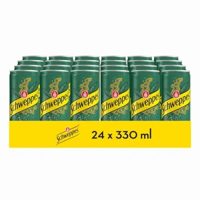 Imagen de Schweppes Ginger Ale, Bebida Refrescante Lata, Pack 24 x 33 cl