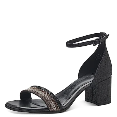 Imagen de Marco Tozzi Mujer 2 28301 41, Sandalette Mujer, Color Negro Brillante, 38 EU