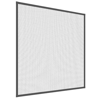 Imagen de Windhager 23667 Mosquito Stop Mosquitera para ventana, marco de aluminio, se puede acortar individualmente, antracita, 120 x 150 cm