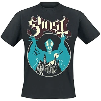 Imagen de Ghost Opus Hombre Camiseta Negro XXL 100% algodón Vorne Bedruckt Regular
