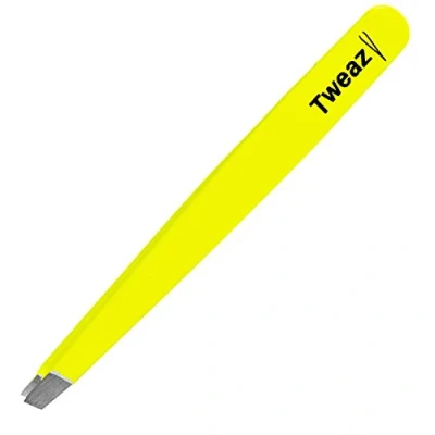 Imagen de K Pro TWEAZY Pinza de Acero Inoxidable para Depilar Cejas y Retirar Astillas (Neon Amarillo)