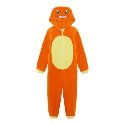 Imagen de Pokémon Mono con Capucha para niños o niñas, Pijama Todo en uno, Charmander, Edad de 5 6 años