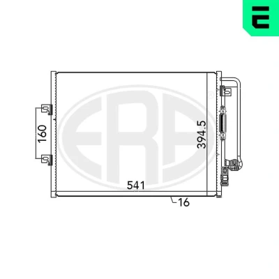 Imagen de ERA 667072 Condensador con secador RENAULT: TWINGO 2