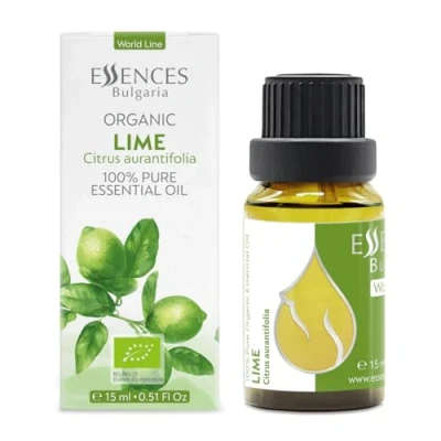 Imagen de Essences Bulgaria Aceite Esencial de Lima Orgánico 15ml Citrus aurantifolia 100% Puro y Natural Sin diluir Grado Terapéutico Aromaterapia Cosméticos Libre crueldad OGM Vegano