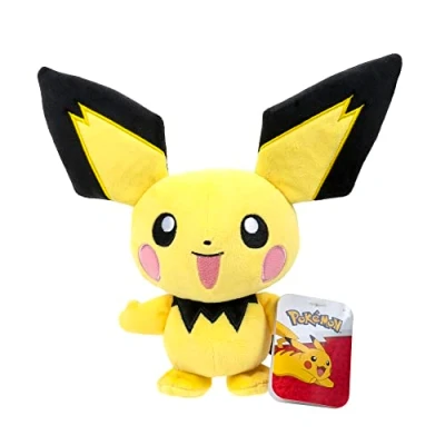 Imagen de BANDAI Pokémon Pichu Peluche de 20 cm, Color (95244)