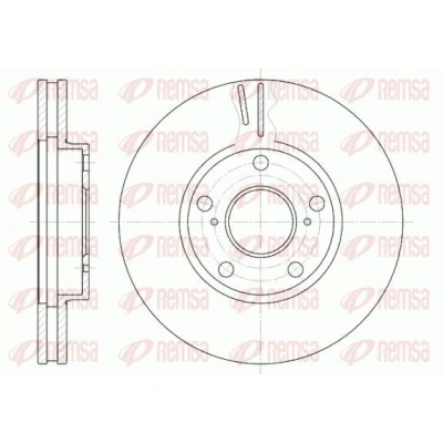 Imagen de REMSA 6842.10 Disco de freno Eje delantero 275, 275 28 5 ventilado TOYOTA: Avensis Verso, Picnic, Previa / Estima II