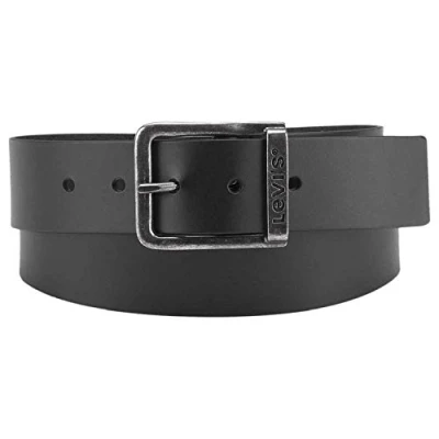 Imagen de Levi&#039;s Alderpoint Unisex Cinturón de vestir, Hombre, Talla: 85, Regular black