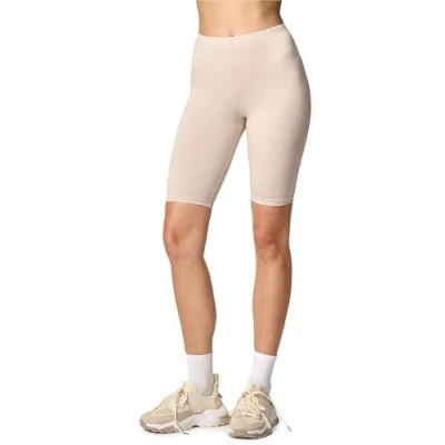 Imagen de Merry Style Leggins Cortos Mallas Deportivas Mujer Shorts Pantalones para Verano de Mujeres MS10 145 (Beige, S)