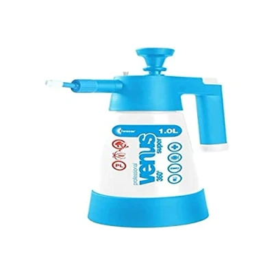Imagen de Kwazar 20010025 Venus Super Pro Plus Pulverizador a presión Viton de 360 Grados, 1 L, con Junta para Uso Profesional, Color Blanco/Azul, 12,5 x 28,5 cm