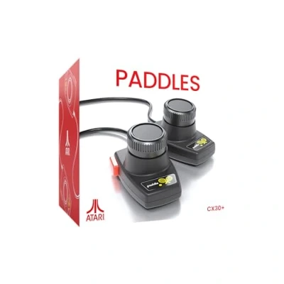 Imagen de Plaion Juego de Accesorios CX30+ Twin Paddle Controller Compatible con los Sistemas Videojuegos Atari 2600+, 2600 y 7800