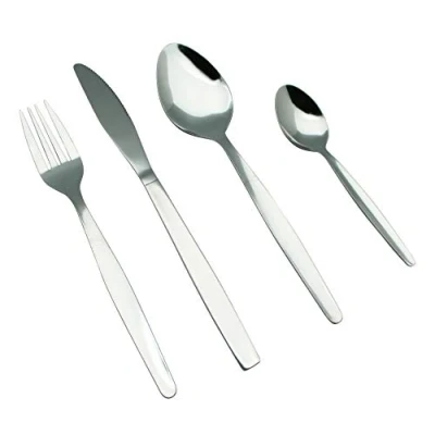 Imagen de Exzact EX826 Conjunto de Cuberteria con 24 Piezas Acero Inoxidable 6 Tenedores, Cuchillos, Cucharas, Cucharaditas (Cuberteria x 24)