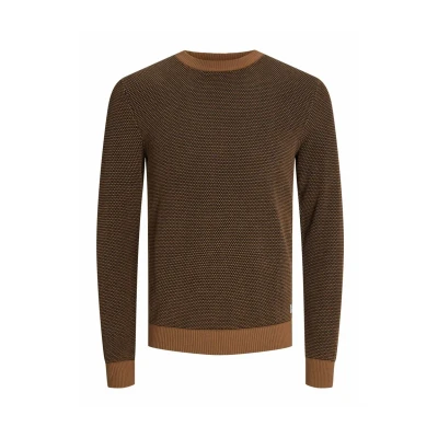 Imagen de Jack &amp; Jones Jjeglobe CREW NECK NOOS Jersey de punto, Hombre, Talla: Large, Mocha bisque