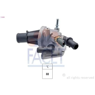 Imagen de FACET 7.8580 Termostato, refrigerante 88 Made in Italy OE Equivalent con junta FIAT: 500 Hatchback, Panda II Punto Hatchback