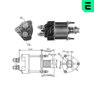 Imagen de ERA ZM1650 Interruptor magnético, estárter LADA: Niva