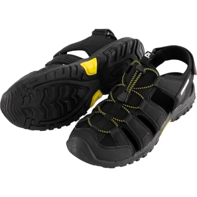 Imagen de CRESSI Luca Sandals Black/Yellow 41 Cómoda Sandalia de Trekking Ideal para Aventuras al Aire Libre, Unisex Adult, Negro/Amarillo