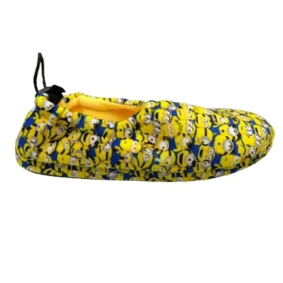 Imagen de de fonseca Pantuflas MINIONS habitación invierno Mocasín tela cálida para hombre, gris, 44/45 EU