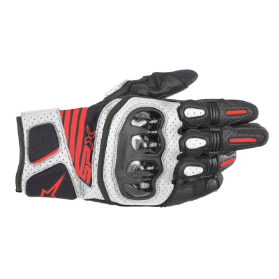 Imagen de Alpinestars Guantes de Moto SP X Air Carbon V2 Glove Black White Red Fluo, Negro/Blanco/Rojo, L