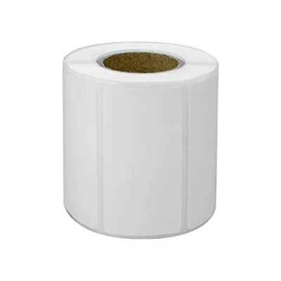 Imagen de 5 rollos/lote de papel impresión térmica para impresora código barras/etiqueta/tipo térmico adhesivo Multi Purpose Label Rolls(50x25mm)