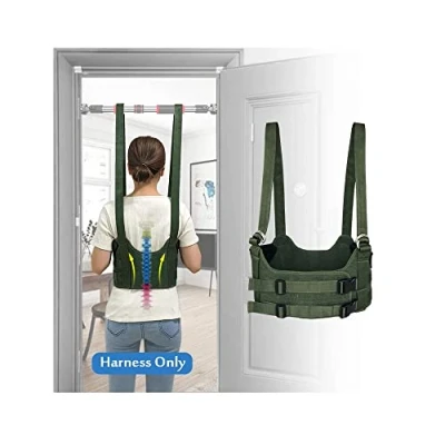 Imagen de dispositivo de tracción lumbar, máquina descompresión espinal, cinturón lumbar para alivio del dolor espalda baja, ciática, hernia disco, arnés elástico (S 34 38)