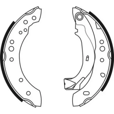 Imagen de ABE C0C019ABE Zapatas de Freno Eje trasero 203,2 38 TRW CITROËN: C3 I Hatchback, C2 Pluriel