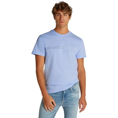 Imagen de Tommy Jeans SLIM Entry Graphic TEE Camiseta estampada, Hombre, Talla: 58, Sweet blue