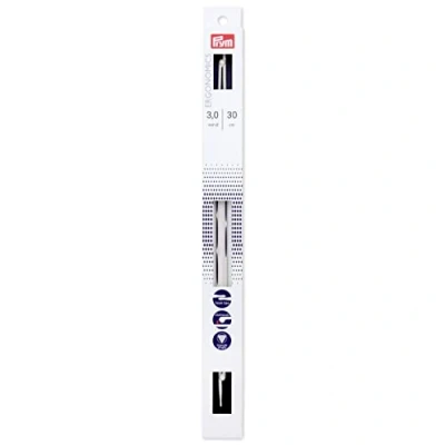 Imagen de Prym 190 302 Aguja de Punto ergonómica para Tejer (3 mm/30 cm), Sintético, Blanco, Talla única, 2