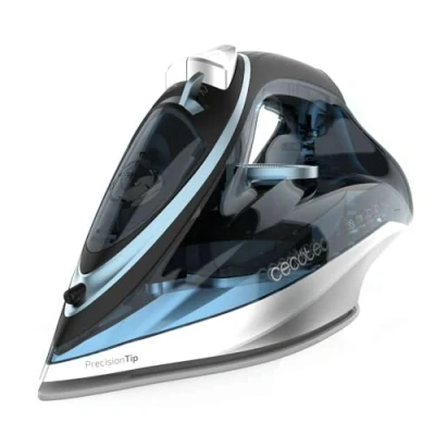 Imagen de Plancha de vapor Cecotec IronHero 2600 Vital, 200 g/min, 0.5 l, 2600W, Suela Turbo Slide, Punta precisión, Sistema antical, Black