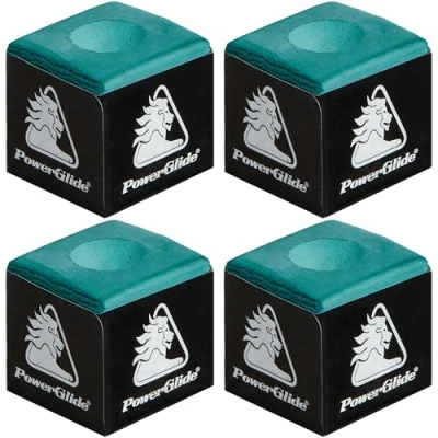 Imagen de PowerGlide Snooker Chalk (4 Pack) Accesorios, Adultos Unisex, Green (Verde), Talla Única