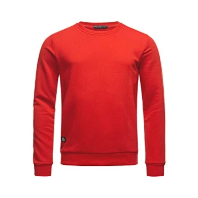 Imagen de RED BRIDGE Sudadera Basica Unicolor de algodón para Hombre Rojo