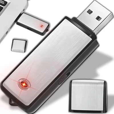 Imagen de Retoo grabadora de Voz Digital Profesional USB con Memoria 8 GB y grabación activada por Sonido para discursos, entrevistas, reuniones, batería 16 Horas