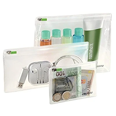 Imagen de Leitz Traveller, Bolsas De Aseo Viaje Con Cremallera Unisex, Transparente, 22400 Mm