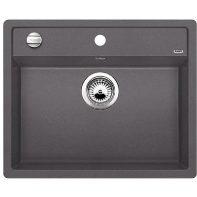 Imagen de Blanco 518850 Fregadero con Moderno Diseño para Armarios Bajos de SILGRANIT , Gris, 60 cm Ancho