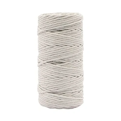 Imagen de Vaessen Creative Hilo de macramé Gris Claro, 3 mm x 100 m, 100% algodón, Manualidades, decoración como Colgante, Colgante Pared, portavelas, atrapasueños