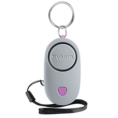 Imagen de Varta Safety Alarm Light Linterna con alarma, 0.1 W, plata, 6.6 x 3.6 2.1 cm, plata