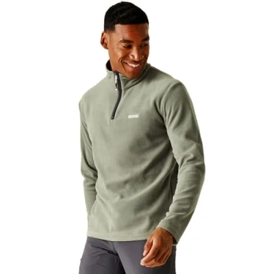 Imagen de Regatta Mens Thompson Half Zip Light Thermal Fleece Jacket Suéter pulóver, Verde nefrita, XL para Hombre