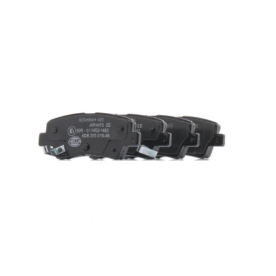 Imagen de HELLA 8DB 355 019 981 Juego de pastillas freno con avisador acústico desgaste accesorios KIA: cee‘d II Hatchback, Sportage IV, CARENS 4