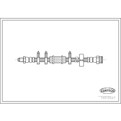 Imagen de Tubo flexible de frenos CORTECO 19018597
