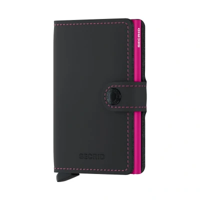 Imagen de Secrid Miniwallet Matte Black &amp; Fuchsia Grabado gratuito