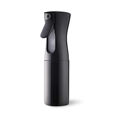 Imagen de Uervoton Botella Pulverizador Agua Peluqueria Fina Niebla Continuo Recargable Vacío spray Rizos pulverizar para Pelo Cara Plantas, 160ml,Negro