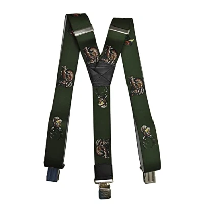 Imagen de Olata Tirantes de Caza Ajustables Con Forma En Y. Resistentes Trabajo para Hombre Clips Relieve 4 cm. Faisán y Stag