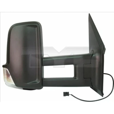 Imagen de espejo retrovisor Tyc 321 0144 izquierda para ajuste manual espejo, convexo, brazo largo de MERCEDES BENZ: Sprinter 3.5 T Furgón