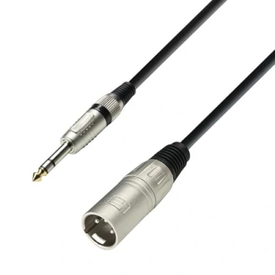 Imagen de Adam Hall Cables 3 STARS BMV 0300 Cable de Micro XLR macho a Jack 6,3 mm estéreo m