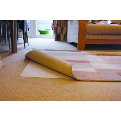 Imagen de JVL Agarre Seguro para alfombras, Algodón, White, 120 x 180 cm (Rectangular), 2