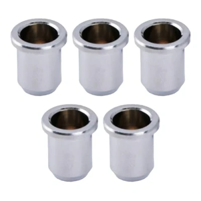 Imagen de Musiclily Pro 14 mm Latón Férulas Casquillo Cuerda Bajo String Ferrules para Jazz Bass/Precision Bass, Cromado (Set de 5)