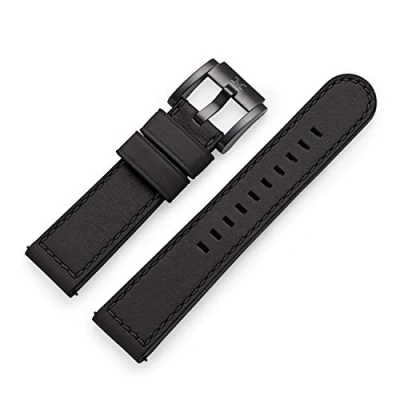 Imagen de TW Steel Marc Coblen Correa de reloj piel con cierre Negro 22 mm, ,
