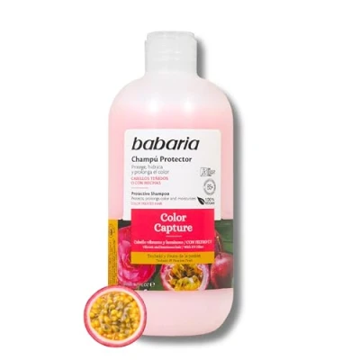 Imagen de Babaria Champu Hidratante Para Cabellos Teñidos O Con Mechas Natural Protector Mujer Y Hombre Sin Sulfatos Ni Parabenos
